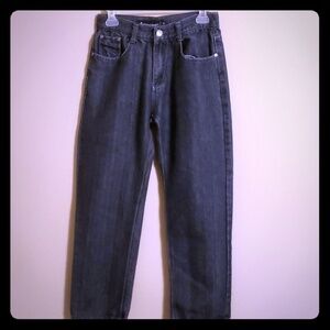 Black lacquer jeans black wash 30